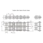 Seria precyzyjnych łańcuchów rolkowych o krótkim skoku