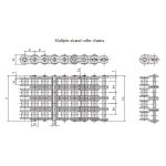 Seria precyzyjnych łańcuchów rolkowych o krótkim skoku