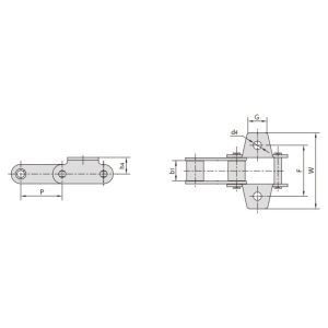 Stalowy łańcuch rolniczy typu C i CA