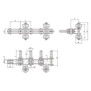 łańcuch przenośnika do urządzeń natryskowych
