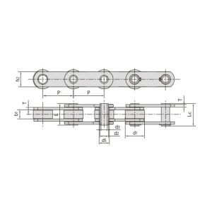 Łańcuch przenośnika z wydrążonym sworzniem serii FVC