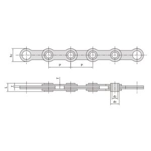 Łańcuszek z wydrążonym sworzniem