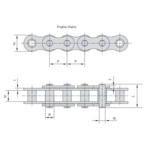 łańcuch silnika motocyklowego