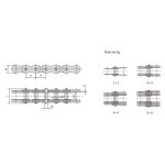 wielopłytkowy łańcuch sworzniowy