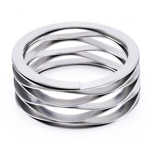 wieloobrotowa sprężyna falista z podkładkami