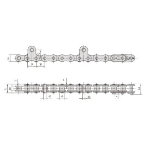 łańcuch do kombajnu ryżowego