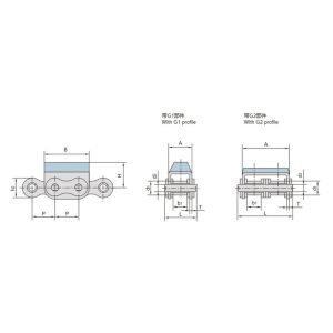 gumowy łańcuch płytkowy