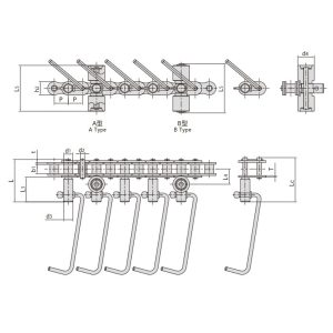 łańcuch przenośnika linii do produkcji kiełbas