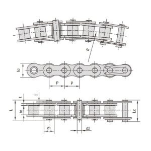 Łańcuch z bocznym łukiem
