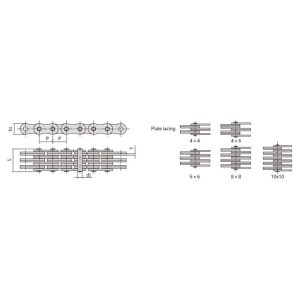 sky stacker płytkowy łańcuch liściowy