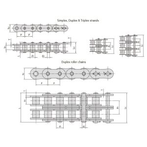 wysokowytrzymały łańcuch rolkowy o krótkim skoku