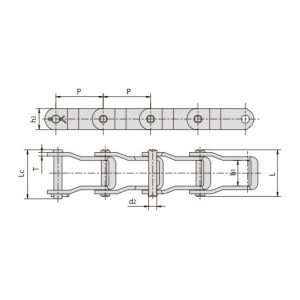 Stalowy łańcuch sworzniowy