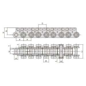 łańcuchy do urządzeń do płyt drewnopochodnych
