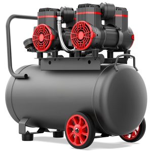 bezolejowa sprężarka powietrza z podwójną głowicą