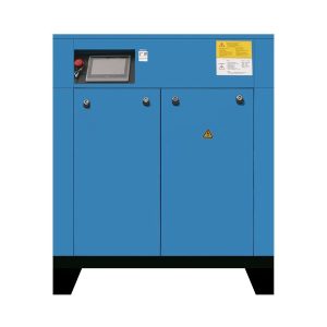 Śrubowa sprężarka powietrza z konwersją częstotliwości PM