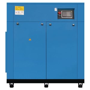 Dwustopniowa śrubowa sprężarka powietrza z konwersją częstotliwości PM