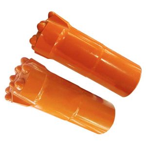 Wiertło z gwintem T60 i wycofującym się przyciskiem z obniżonym środkiem